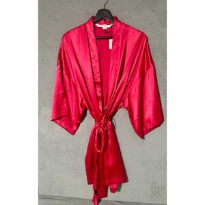 Victoria Secret robe hot pink NWT